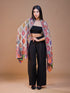 Women's Pure Wool Faux Pashmina Kalamkari Printed Embroidery Stole